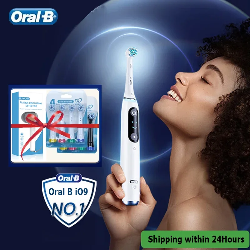 Умная электрическая зубная щетка Oral B IO 9 обнаружение поверхности зубов с