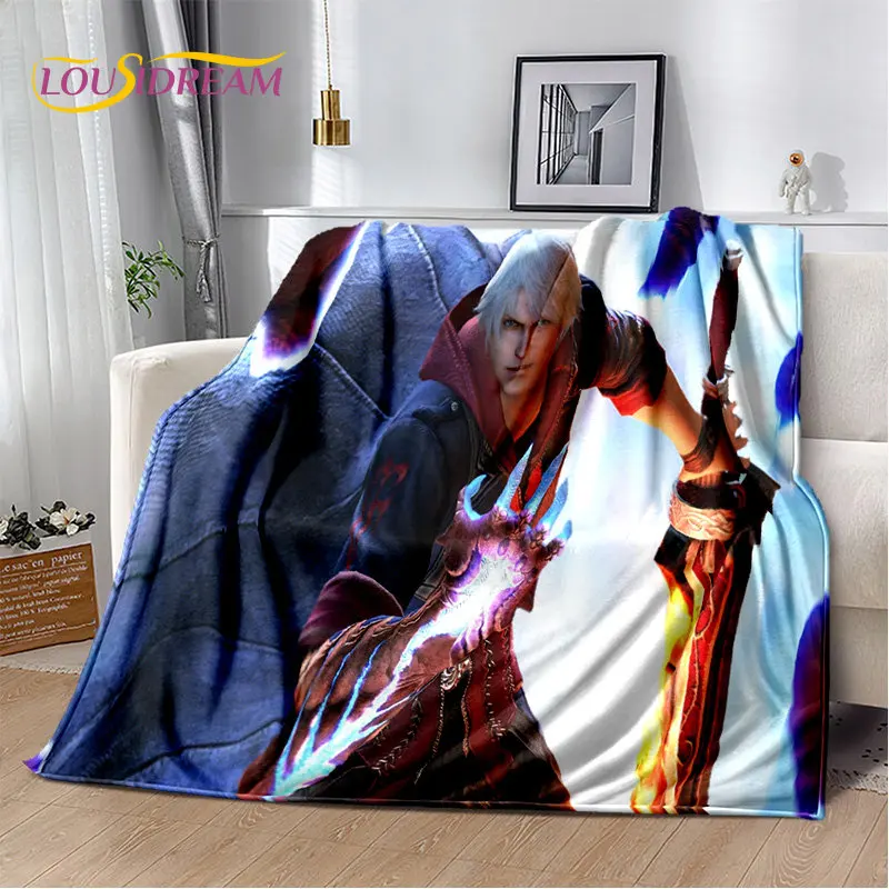 

3D D-Devil May Cry DMC игровое мягкое плюшевое одеяло, фланелевое одеяло, покрывало для гостиной, спальни, кровати, дивана, пикника