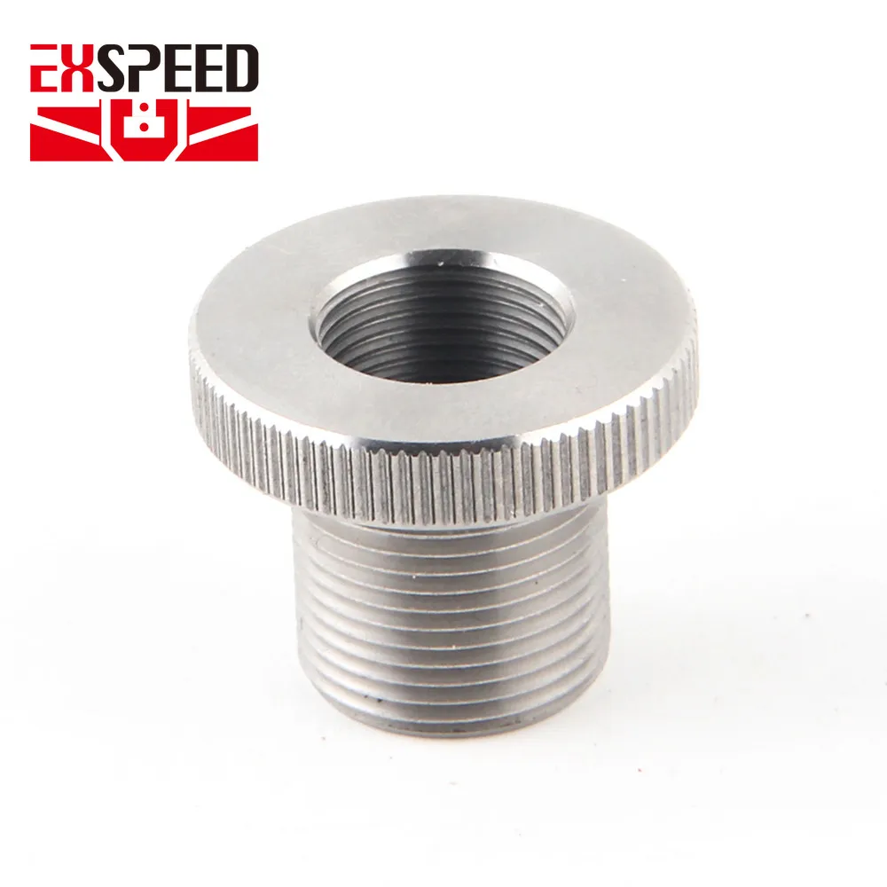 

free shipping 5/8x24 to 1/2x28 male Stainless Steel Threaded Adapter fitting