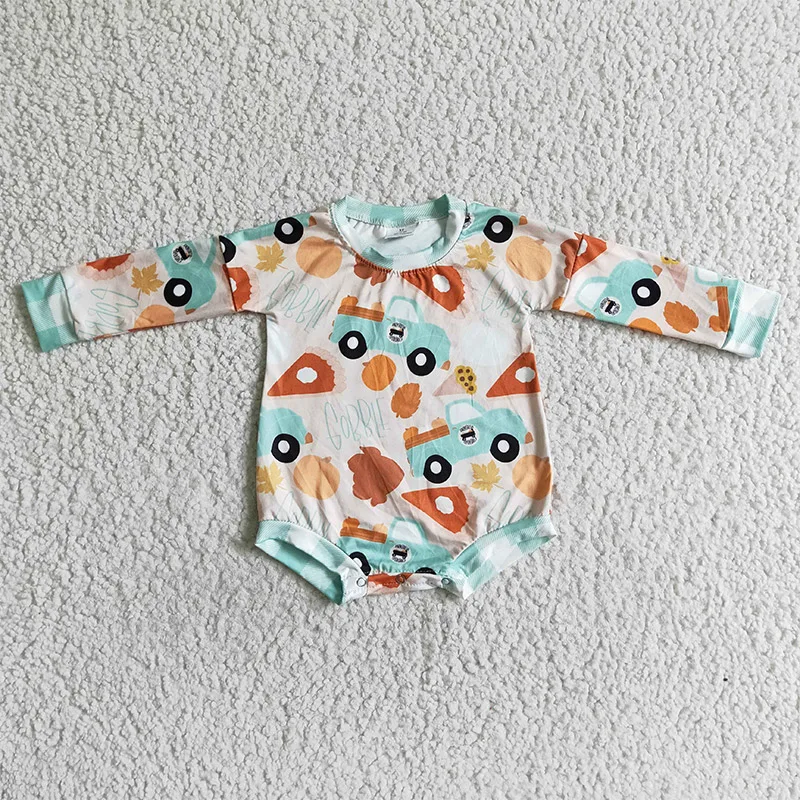 

Boutique kids clothes baby girls romper pumpkin turkey baby girls Thanksgiving clothes cotton comfortable romper girls jumpsuits