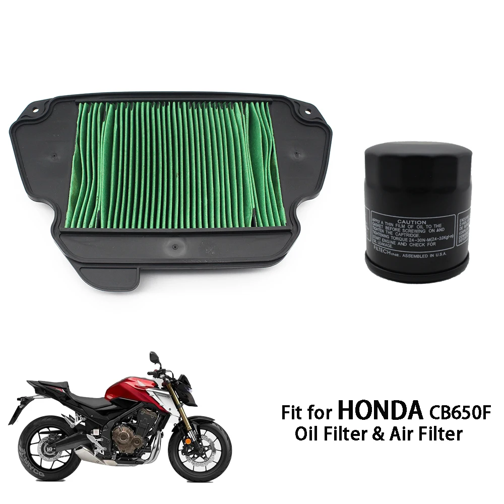 

Pokhaomin Motorcycle Air Filter Cleaner Oil Filtration Set for HONDA CB650F CBR650F CB650 CBR650 CB CBR 650 F 650F 2014 -2018