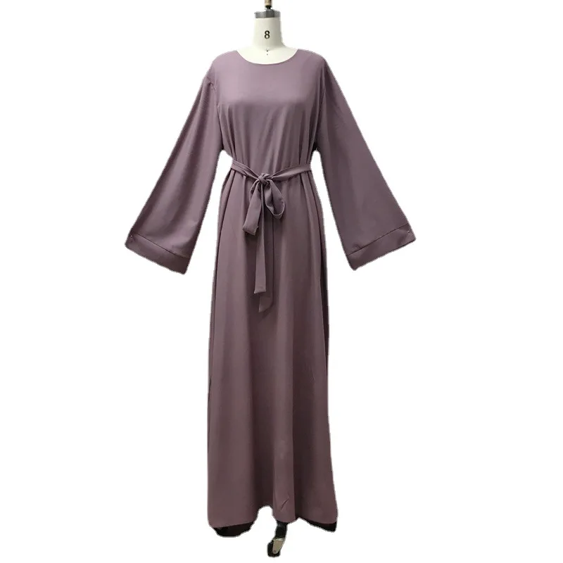 Muslim Dress Women Long Abaya Dubai Middle East Jalabiya Solid Color Robe Turkish Store Islamic Clothing Abayas for Women
