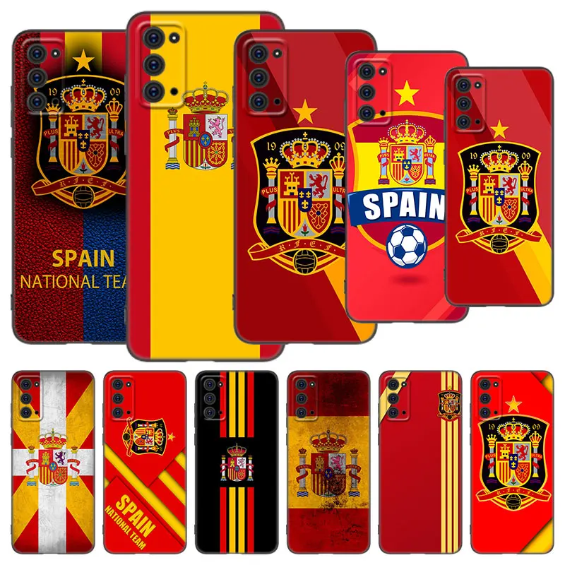 Spain National Flags Phone Case For Samsung M11 M12 M21 M22 M30 M31 S M32 5G M51 M52 Note 10 Lite 20 Ultra J4 J6 Plus J8 2018