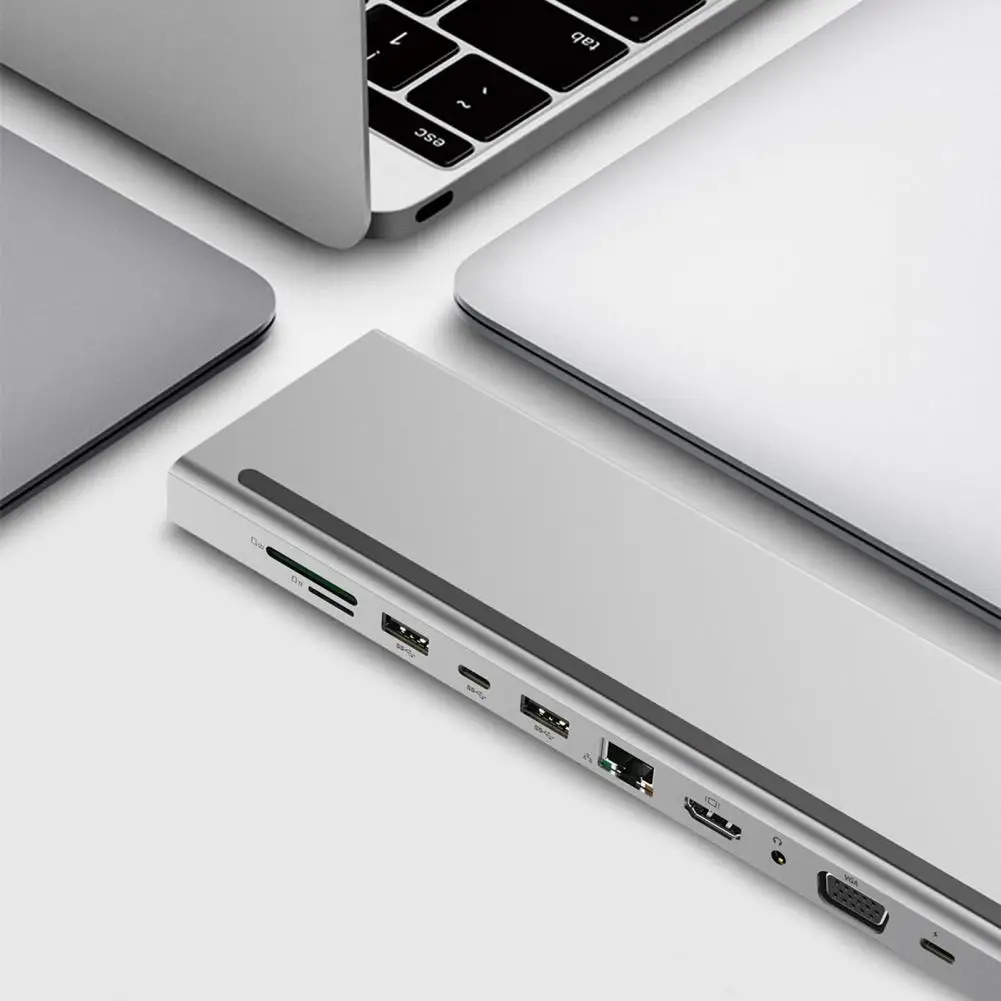 

Usb-хаб с разъемами типа C и HDMI, RJ45, VGA, PD