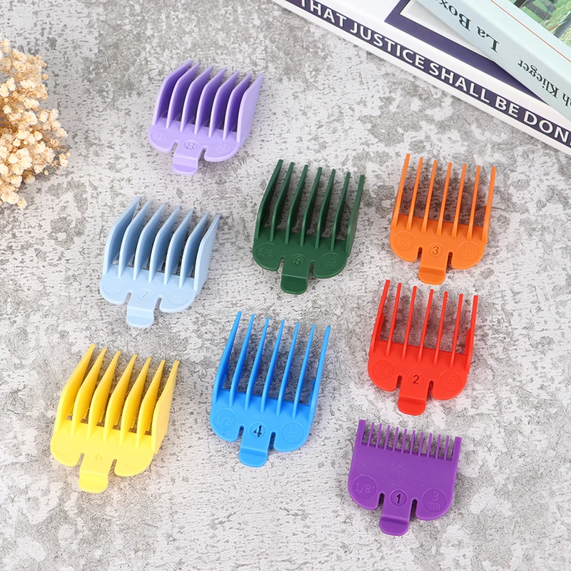 

8Pcs/set Hair Clipper Cutting Guide Comb Guards Limit Comb Tool Kit Cutting Head
