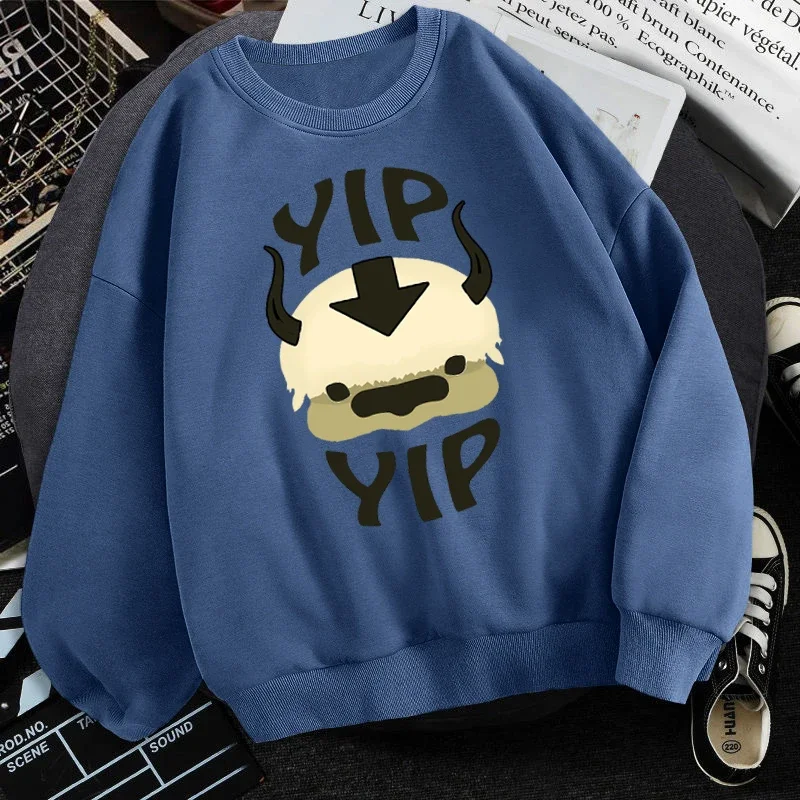 

Man Fleece Sweatshirts Top Autumn Spring O Neck Pullover Hoody Mens Avatar Last Airbender Harajuku Loose Streetwear sudaderas