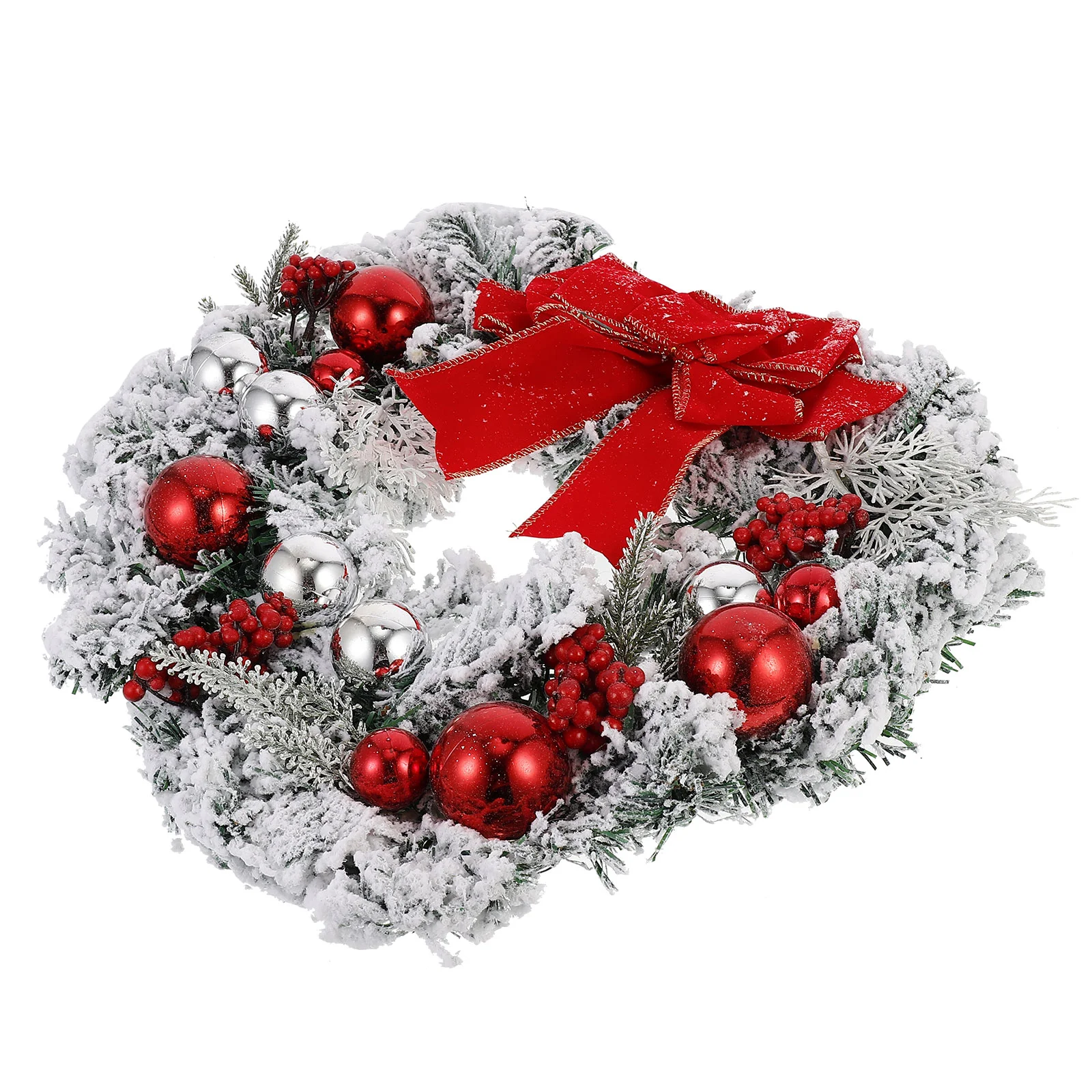 

1pc Christmas Wreath Durable Light Xmas Wreath Garland Decor Door Wreath for Door