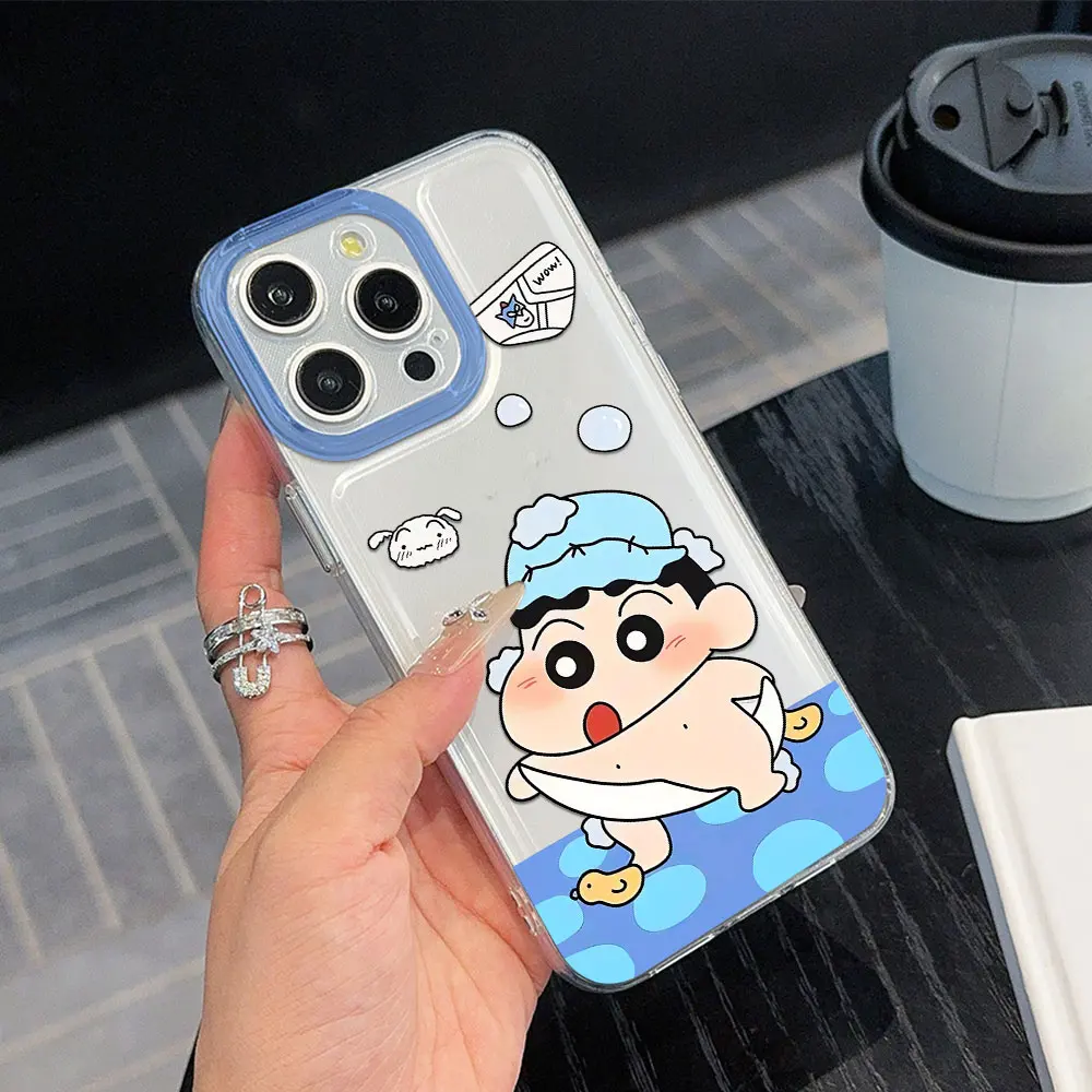 Милый прозрачный чехол для iPhone 11 12 13 14 15 16 Pro Max Mini X Xs XR 7 8 plus Se2020