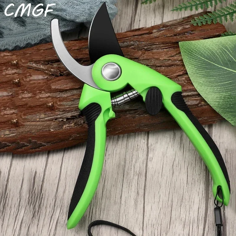 CMGF Садовые Секаторы Зеленый Прочный Ручной Секатор Для Фруктовых Деревьев
