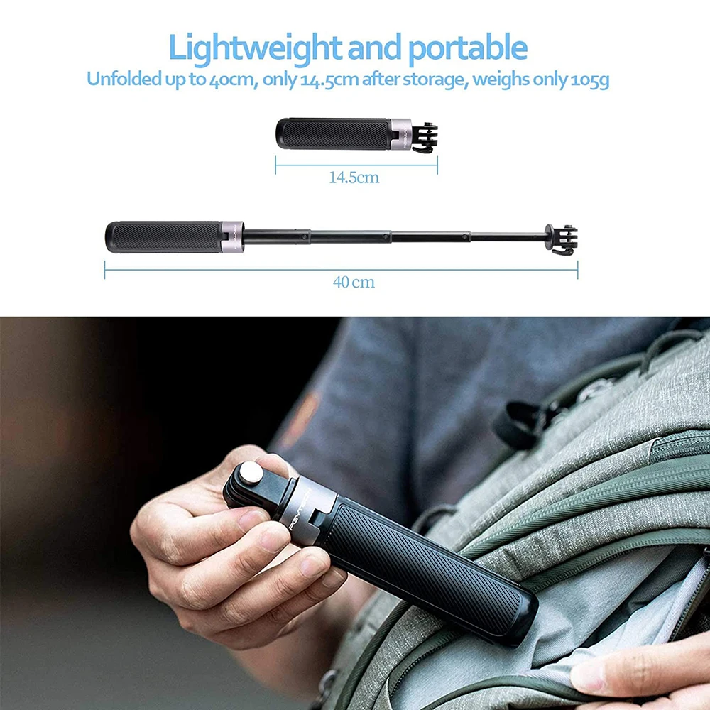 Удлинитель PGYTECH Штатив 40 см селфи-Палка для GoPro Hero 11/10 9 8 7 Insta360 Экшн-камера