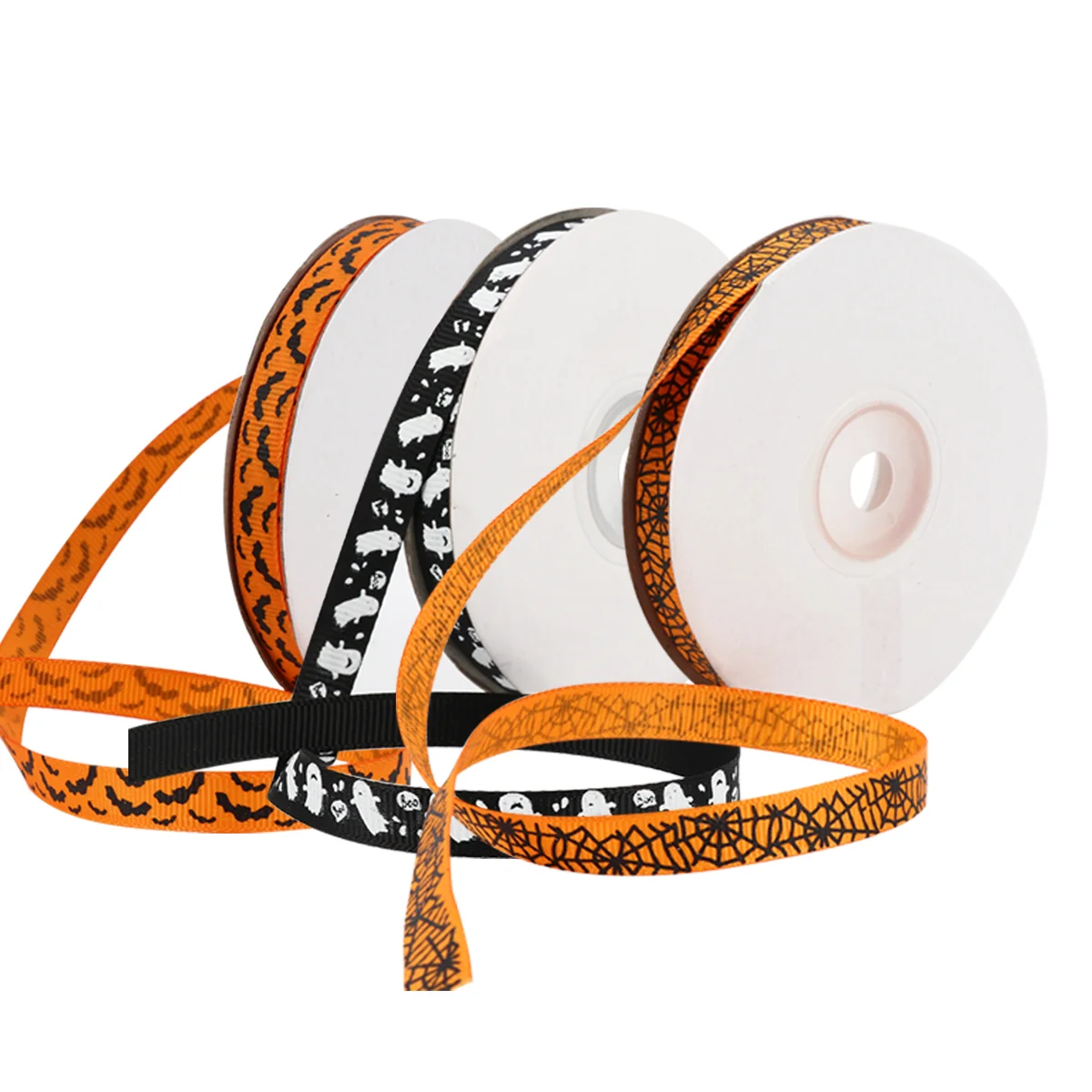 

3 Rolls Colored Creative Decoration Ribbon Grosgrain Ribbon for DIY