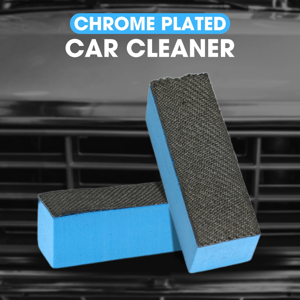 

Car Chrome Cleaning Wipe Multi-purpose Corner Wipe Waxing Sponge Scratch-Free Reusable Cleaning Tools Car Rust Accessories