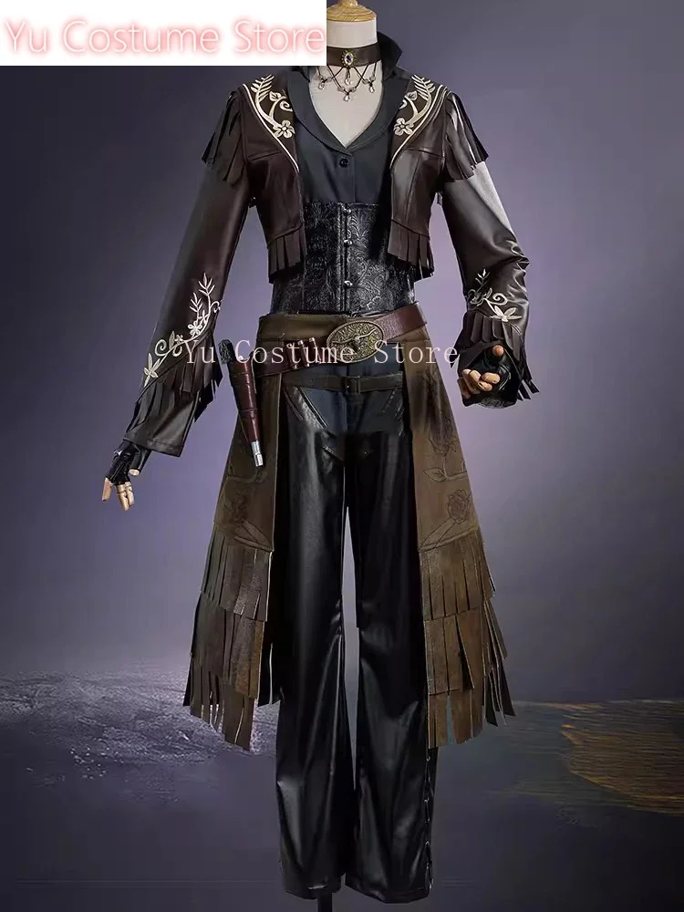 YuCostumeIdentity V Деми Бурбон Барсалка Черная Роза Леди QiZhen Модный Игровой Костюм