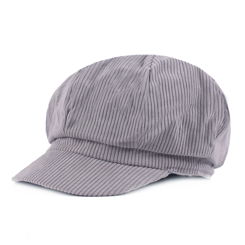 

Women Beret Spring Autumn Vintage Newsboy Hat Solid Color Elasticity Peaked Cap Female Simple All-Match Comfortable Painter Hat