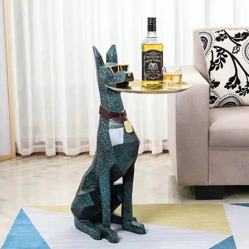 

Home Decor Gentleman Dog Statues Nordic Floor Decoration Household Accessorie Floor Ornament Gifts