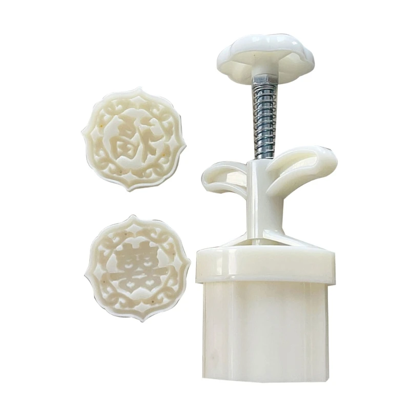 

Chinese Characters Mooncake Press Mold Cookie Stamps Chinese Mid-Autumn Moon Cake Makers Decoration Tool for DIY Cookie