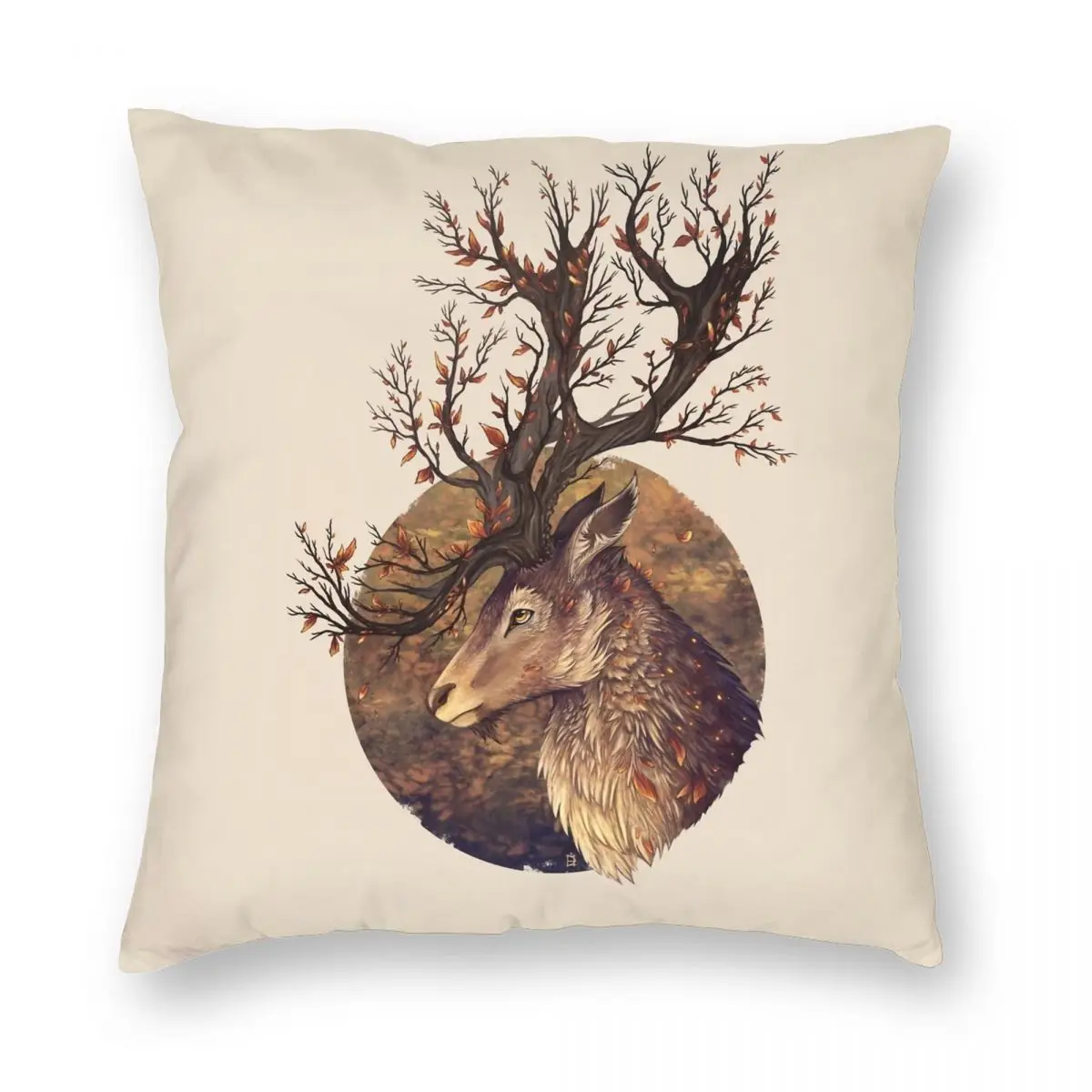 

Autumn Embers Square Pillowcase Polyester Linen Velvet Creative Zip Decor Pillow Case Bed Cushion Cover Wholesale