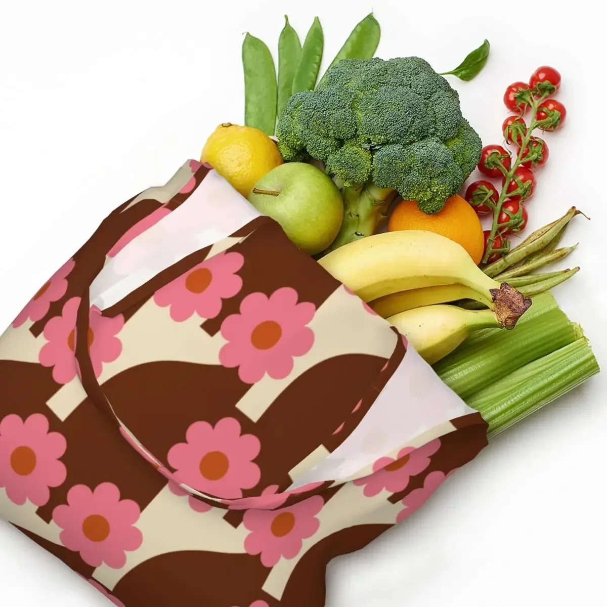 Изготовленная на заказ сумка для покупок Seven Owls Orla Kiely холщовая сумка-тоут с