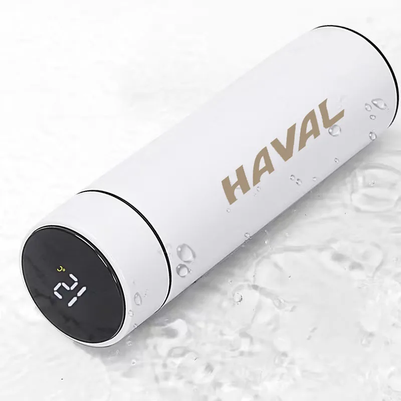 

Thermos Temperature Display Smart Water Bottle Vacuum Flasks Coffee Cup for haval f7 h6 f7x h9 styling Car