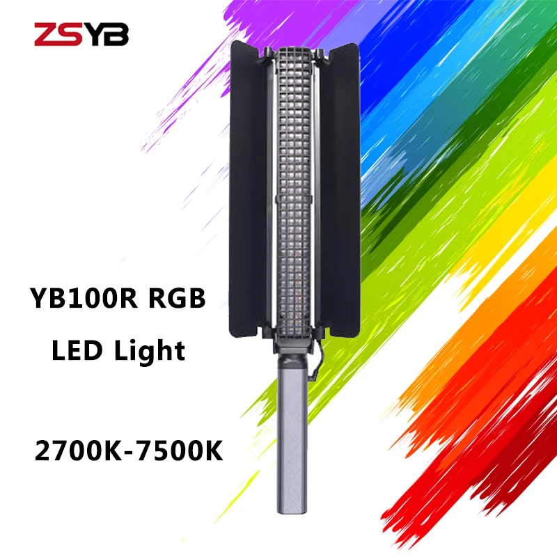 Фото-и видеосъемка ZSYB YB100R цвет RGB 2700K-7500K полноцветная профессиональная лампа для