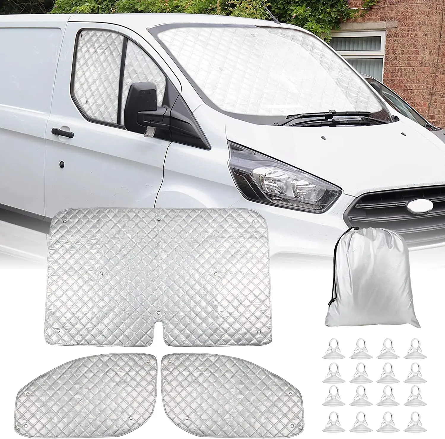 

For Ford Transit 2006-2014 Internal Thermal Blinds Window Cover Blind Kit