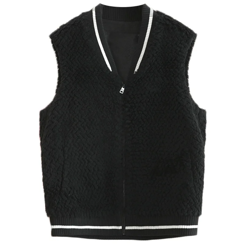 Тяжелая рекомендация [**] 00 ~ шерстяной высококачественный жилет Sense топ 2024 зимняя