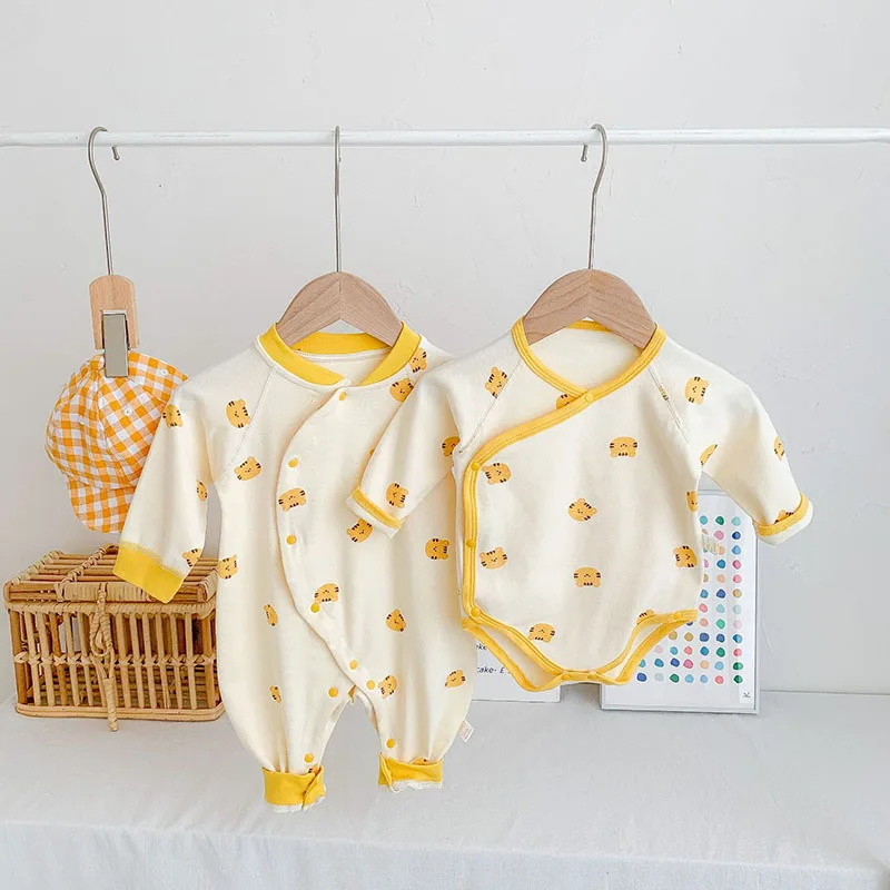 

Autumn Baby Romper Toddler Cute Cartoon Tiger Long-sleeved Bodysuit Infant Clothes