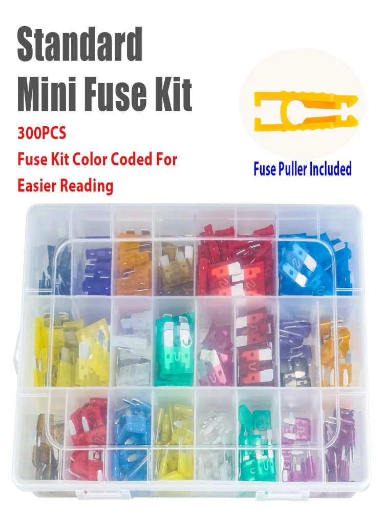 

120/300 шт., набор предохранителей для автомобиля, 3/5/7/10/15/20/25/30/35A