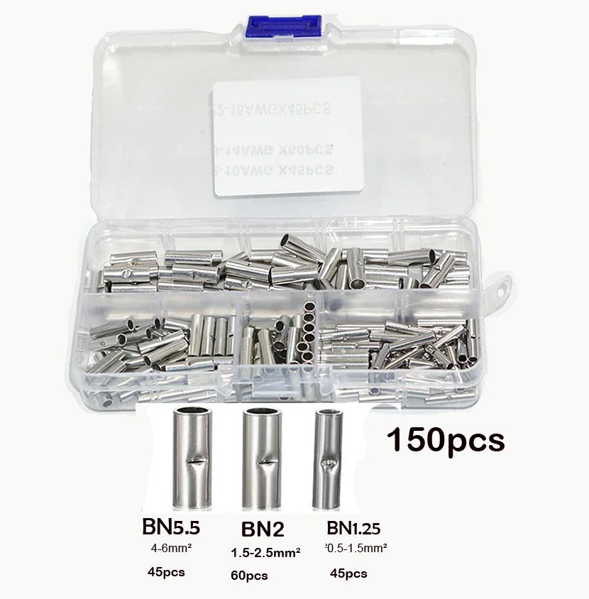 270/150 шт. набор Стыковых Соединителей бесшовные неизолированные соединители для