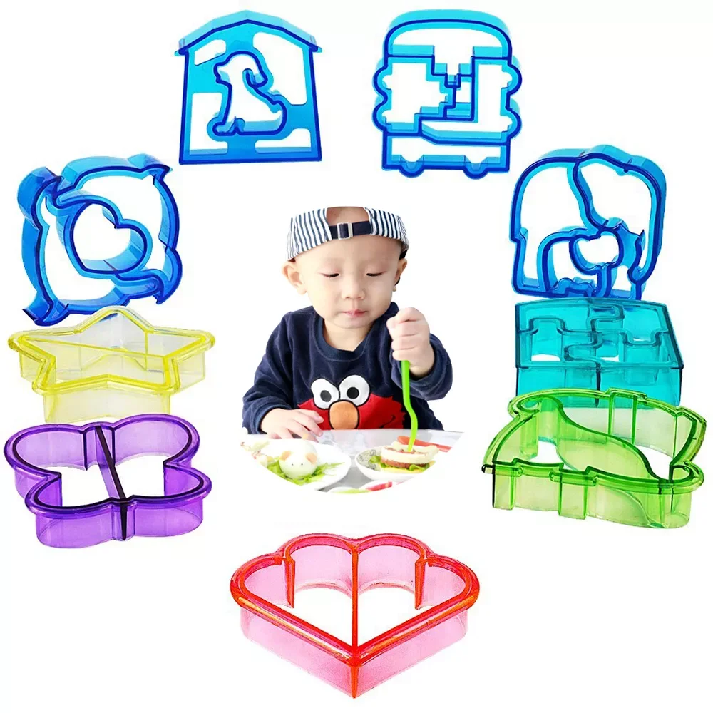 

2022New Cutters Mold Crust Cutter Toast Cookie Cutters Baking Bread Presses for Kids Lunch Maker DIY Cute Shape V5770