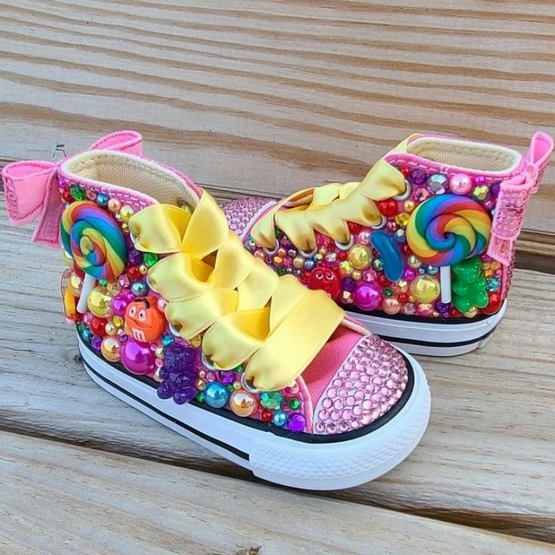 JOJO siwa леденец со сливками парусиновая обувь для девочек на день рождения