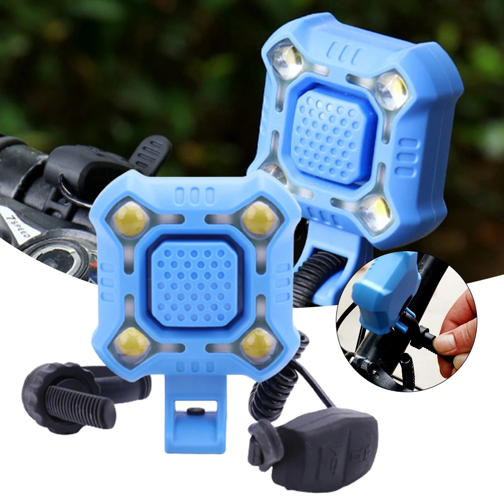 

2 In 1 Bike Headlight Electric Horn Waterproof Rechargeable Durable Bicycle Strong Light Cycling Accessories accessoires de vélo