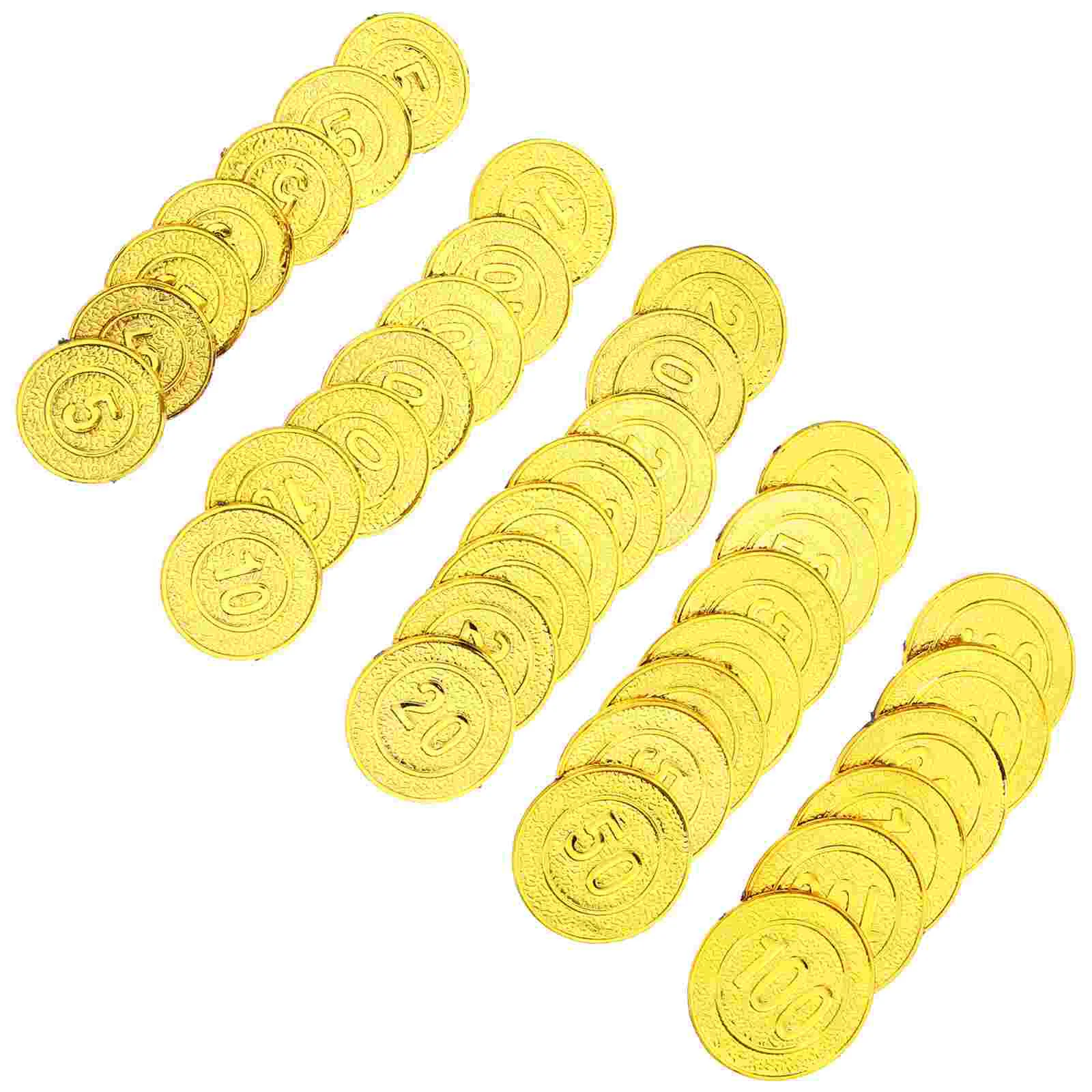 

100Pcs Plastic Pirate Coins Toys Treasure Hunt Coin Party Favors Fake Coins Toys
