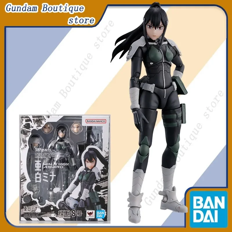Bandai натуральная SHF KAIJU No.8 Mina Ashiro аниме фигурка Коллекционные суставы подвижная