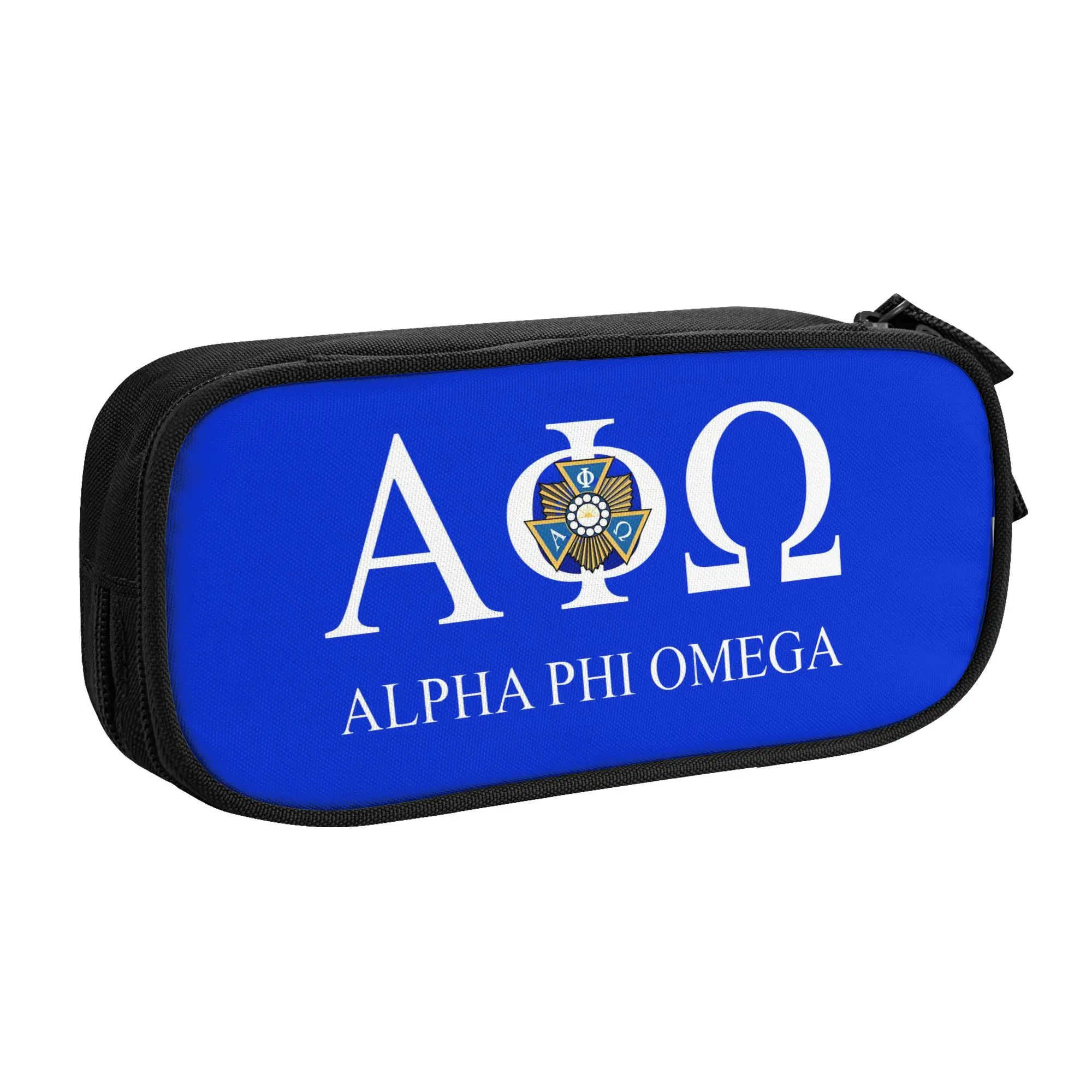Фото Корейский пенал для девочек и мальчиков Alpha Phi Omega, большой вместительный пенал-коробка для школьных принадлежностей №1