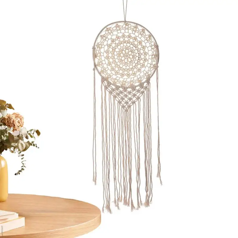 

Macrame Wall Hanging Handmade Woven Boho Tapestry Beautiful Nursery Bedroom Apartment Dorm Room Decoration Gift For Christmas