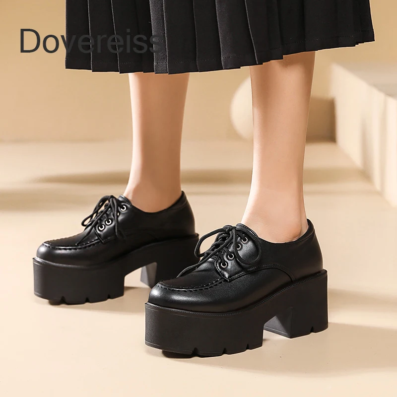 

Туфли-лодочки женские водонепроницаемые, на платформе, на квадратном каблуке