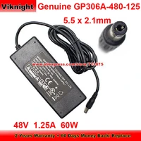 genuine 60w charger 48v 1 25a ac adapter for gospell gp306a 480 125 with 5 5 x 2 1mm tip power supply