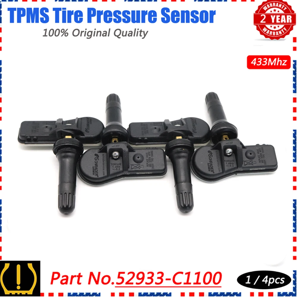 

XUAN 1 PCS Tire Pressure Monitor TPMS 52933-C1100 For Hyundai Creta IX25 i20 Coupe ix35 Sonata LF Tucson i40 LM TL 52933C1100