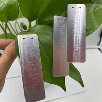 100 sets plant labels with metal wires waterproof smooth plant tags aluminum double hole design tree id tags garden supplies