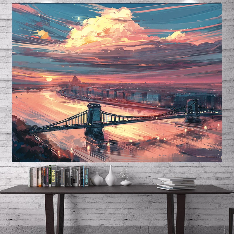 

Sunset Landscape Tapestry Bohemian Decoration For Bedroom Tapestries Decoration Pictures Room Wall Wall Hanging Tapestries Tapiz