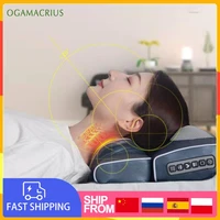 ogamacrius new 2 in 1 massage pillow fits body massage pillow rechargeable pain relief relaxing neck massager free storage bag