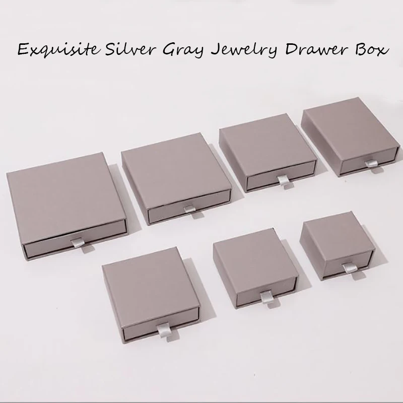 30Pcs/Lot Square Jewelry Organizer Box Rings Pendant Storage Cases Drawer Box For Necklace Earrings Christmas Gifts Packing