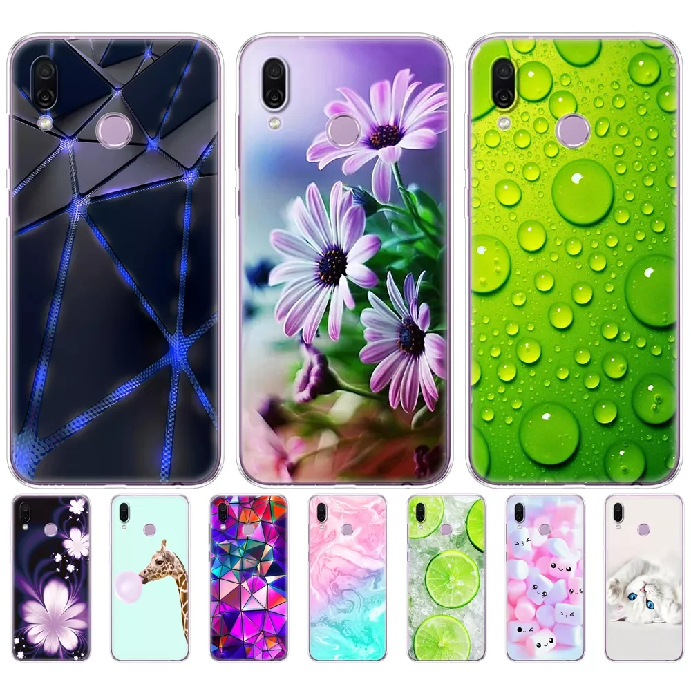 

For Huawei Honor Play Case 6.3'' painting soft silicon tpu Back Cover Case For Huawei Honor Play Coque etui bags bumper