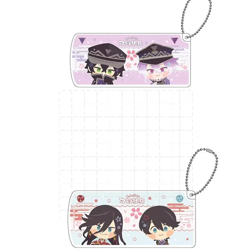 

Anime Kashuu Kiyomitsu Mikazuki Munechika Game Touken Ranbu Online Keychain Doll Acrylic Keyring Pendant for Gift