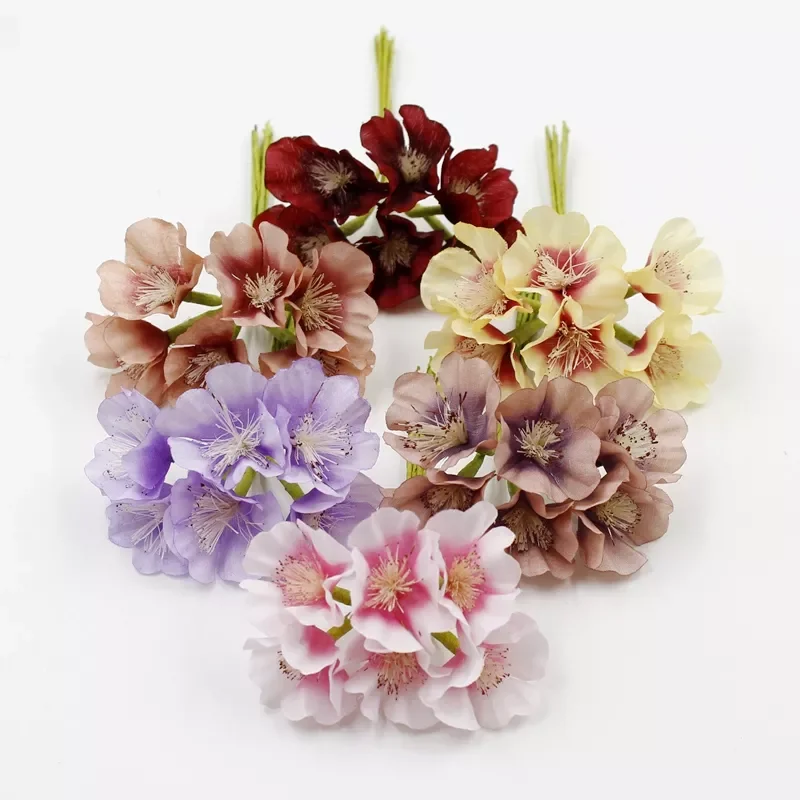

Flower Silk Cherry Artificial Plant Bouquet For Wedding Home Decoration Diy Gift Box Garland New Year Wreath Door