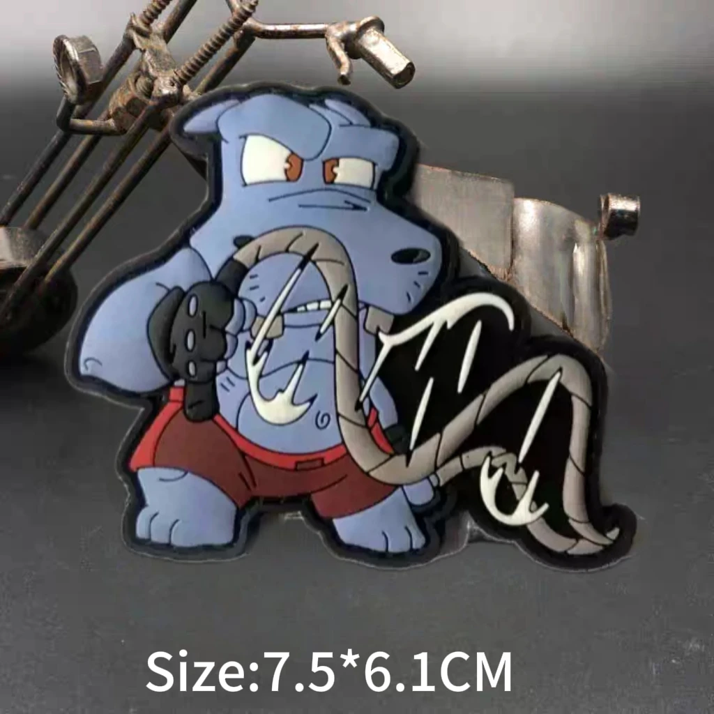 Tacopsgear бегемоты для фитнеса серии бегемота 3D Мягкие ПВХ нашивки немецкий