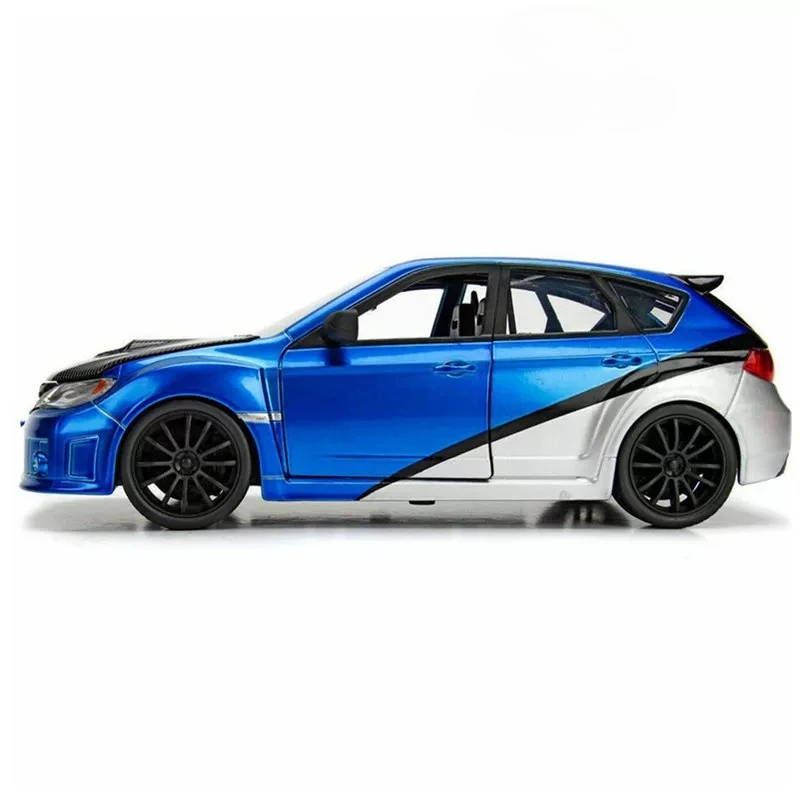 Фото Коллекционная модель Jada Fast and Furious 1:24 Impreza WRX STIB из высококачественного сплава, для демонстрации, подарок на день рождения №5