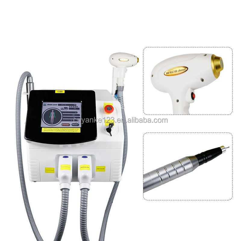 

2 In 1 Picosecond 808Nm Beauty Instrument Painless Diode Laser 755 808 1064 Nd Yag Hair Removal Machine