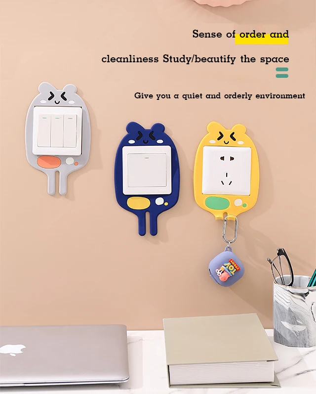 Светящийся выключатель оболочка комнатный декор 3D силиконовый переключатель